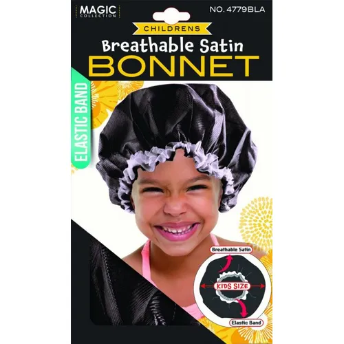 breathable satin bonnet no4779 bla