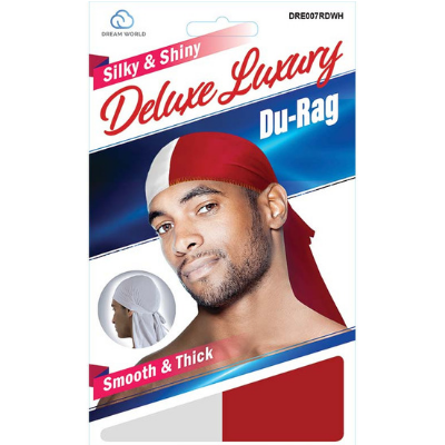 dream deluxe luxury du rag red and white smooth thick silky shiny dre007rdwh.png