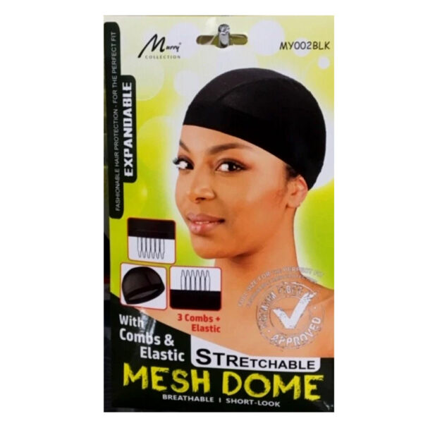 murrycollectionStretchablemeshdomecapwithcombs élastique my002blk.jpg