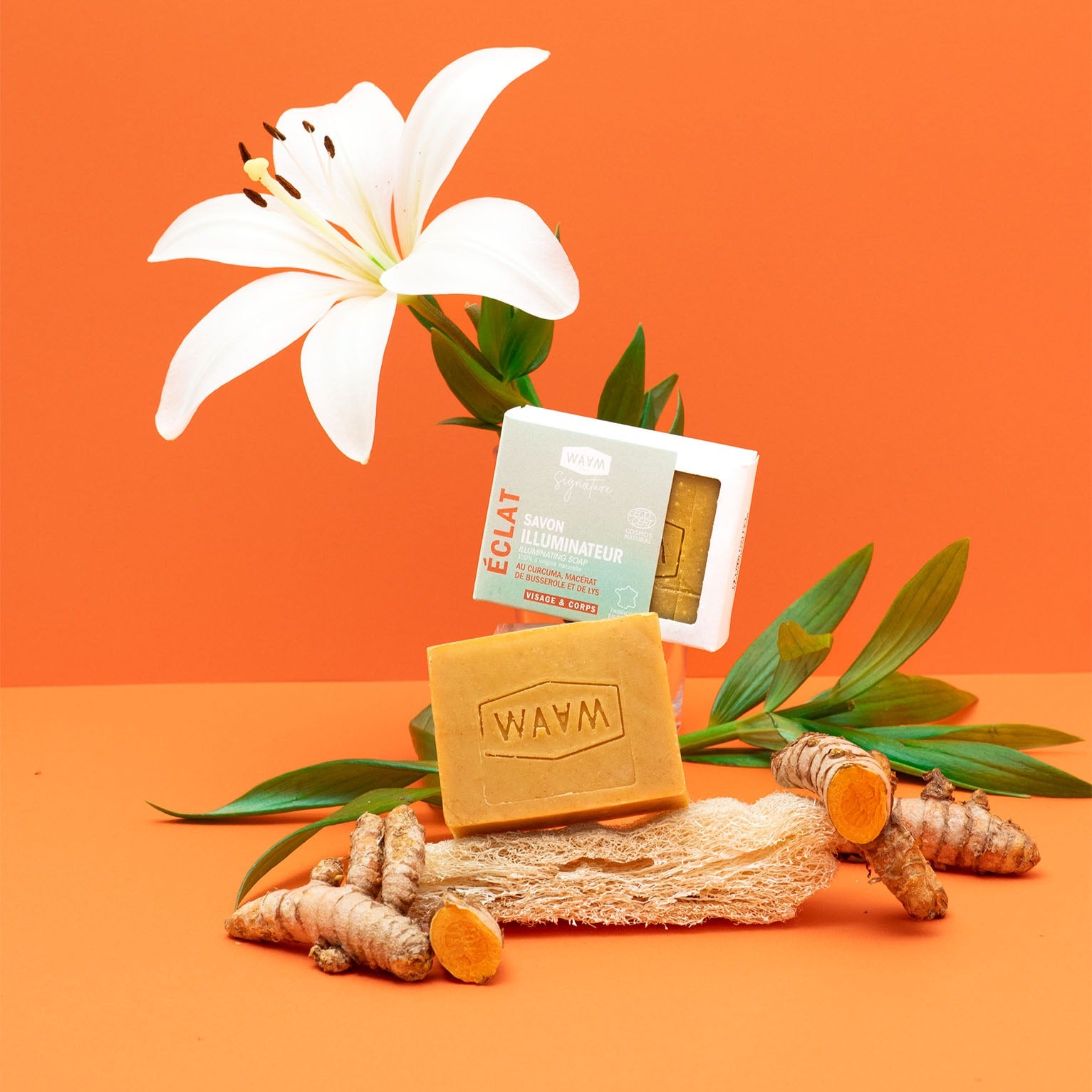 savon éclairant curcuma