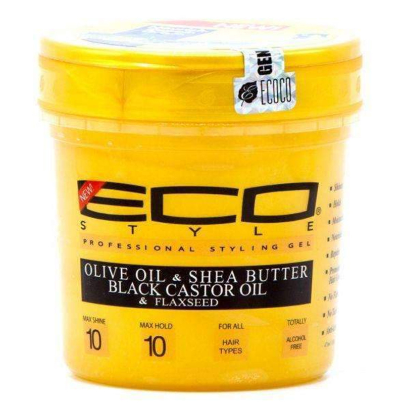 eco style gold olive shea black castor oil gel 8oz 84744.1550088791.jpg